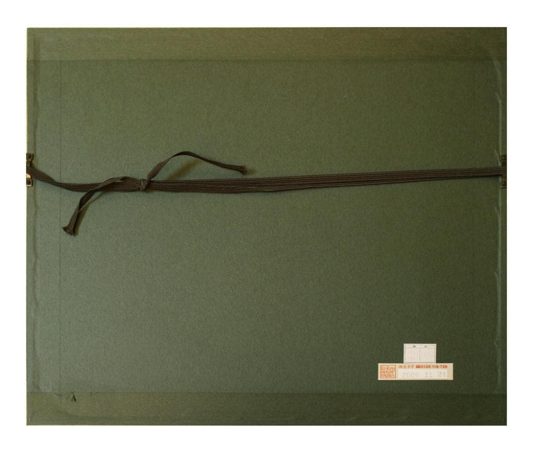 筧本生 水彩とインク『カフェのギャルソン3人』 かけいもとなり 1978年