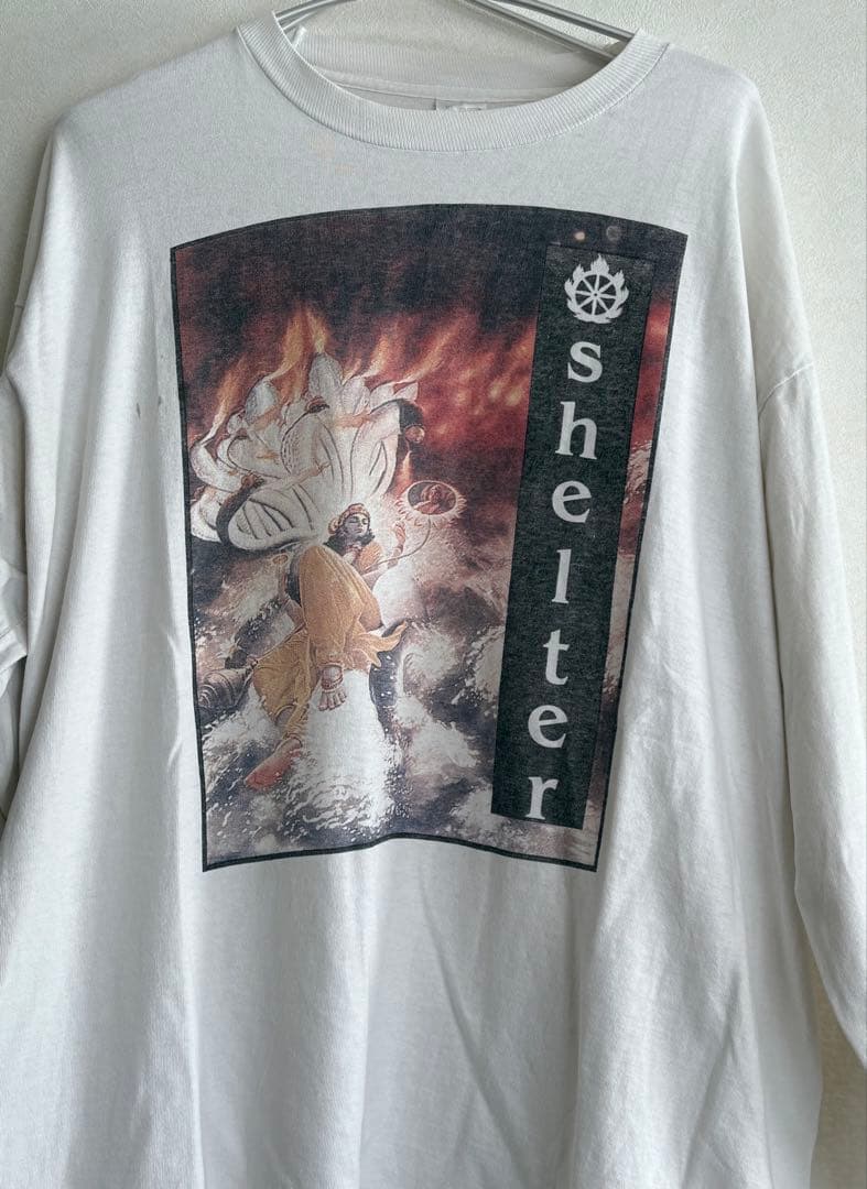shelter バンドtシャツ 当時物 ロンT XL USA製
