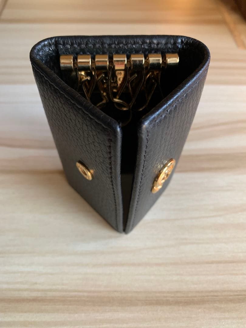 GUCCI 黒 レザー キーケース 本体