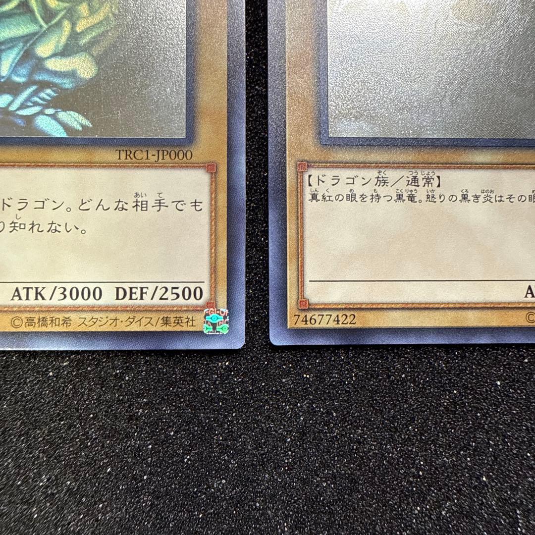 【五つ目】遊戯王 青眼の白龍 真紅眼の黒竜 ホロ ２枚セット