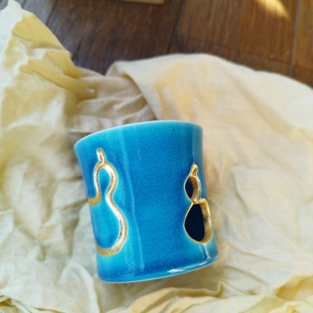 真葛焼　宮川香齋　蓋置　瓢箪　茶道具　共箱