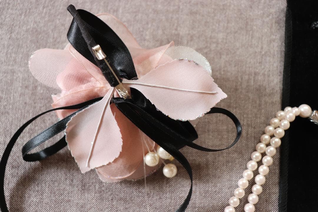 【美品】東京ソワール ネックレス コサージュ 2点セット