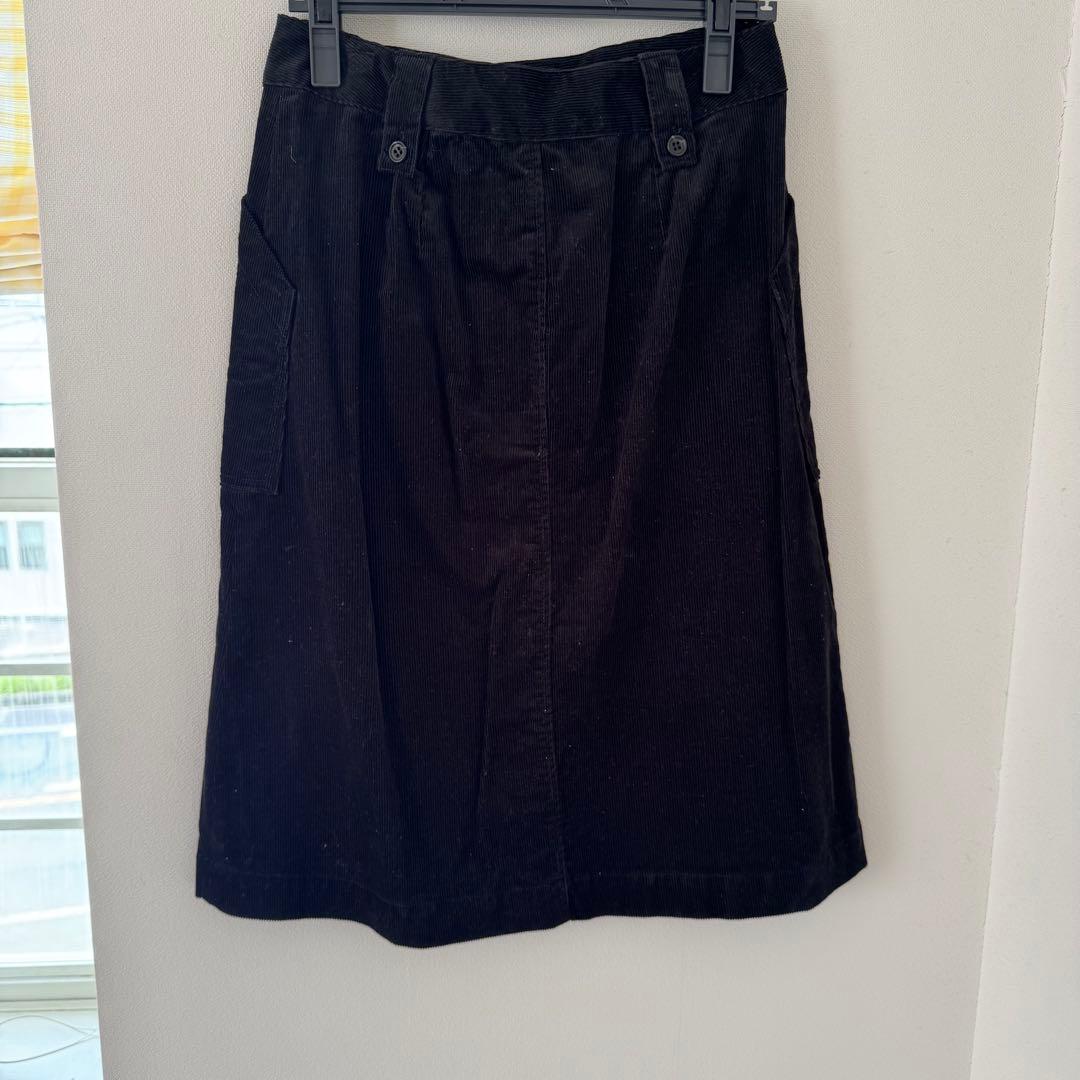 【美品】A.P.C.ひざ丈タイトコーデュロイスカート　サイズ38