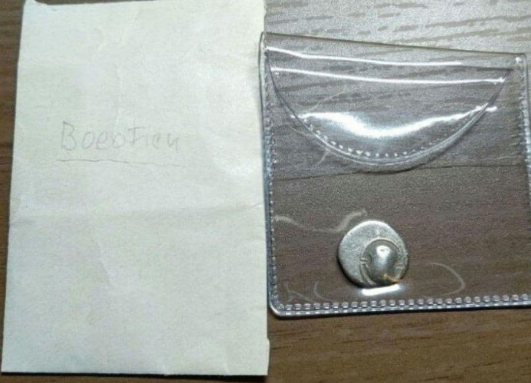 古代 ギリシャ  ヘミドラクマ銀貨 ケース説明書付き