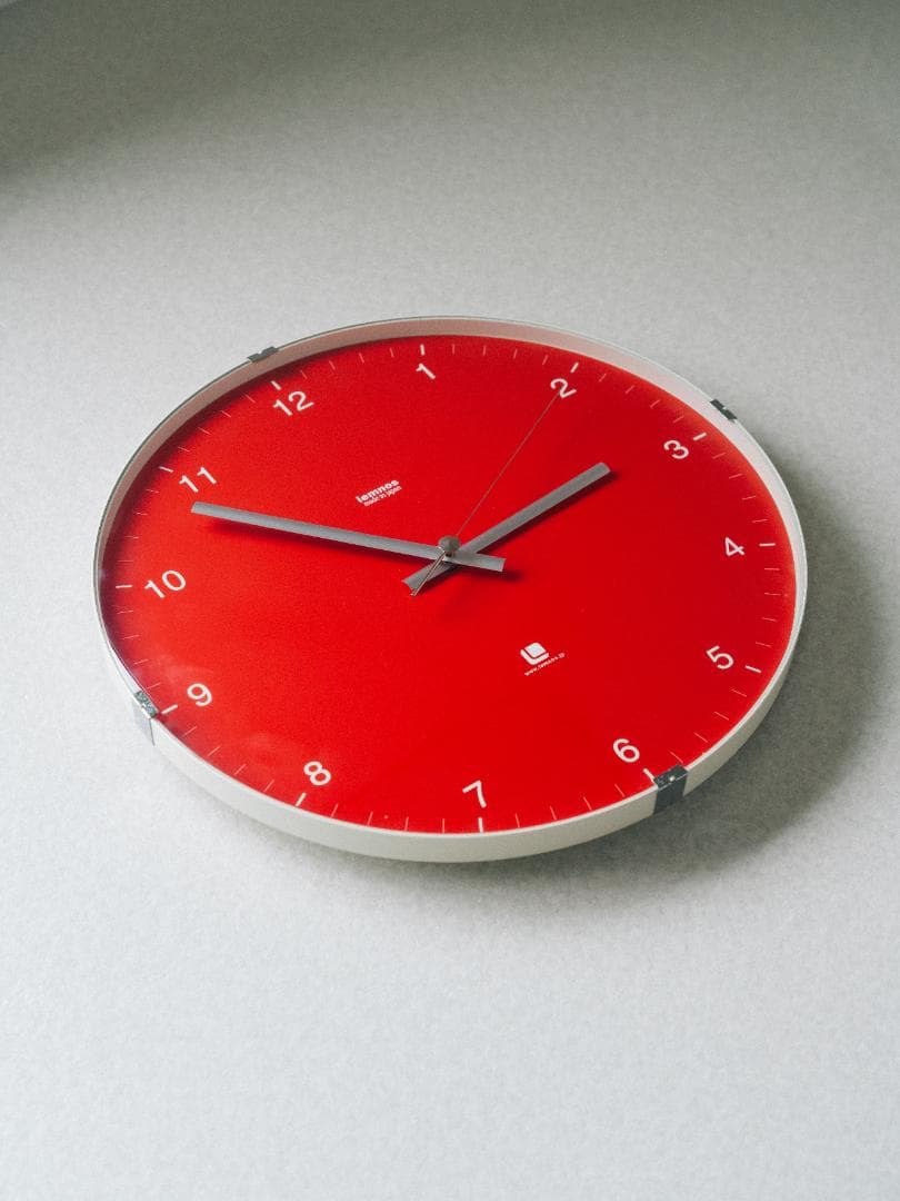 Lemnos \"North clock\" モダン 掛時計 ポップ ミニマム