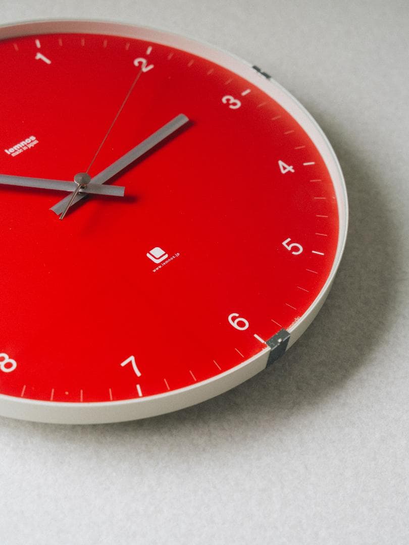 Lemnos \"North clock\" モダン 掛時計 ポップ ミニマム