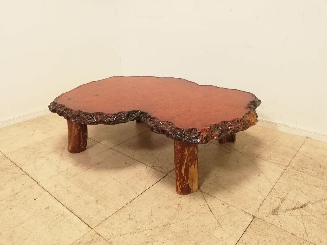 唐木 総花梨無垢 瘤 重厚な座卓