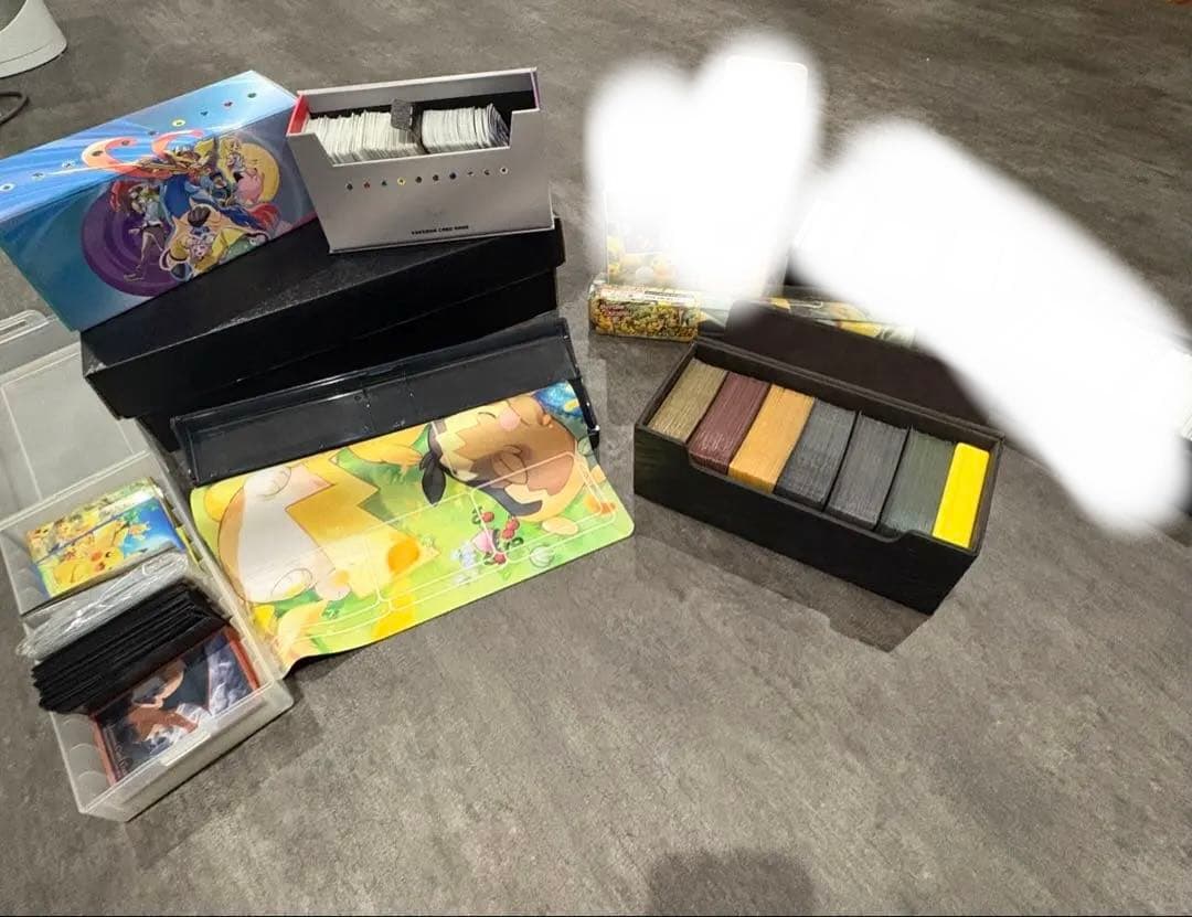 【汎用】ポケモンカードゲーム引退品約2000枚まとめ売りサプライ品等おまけ付き