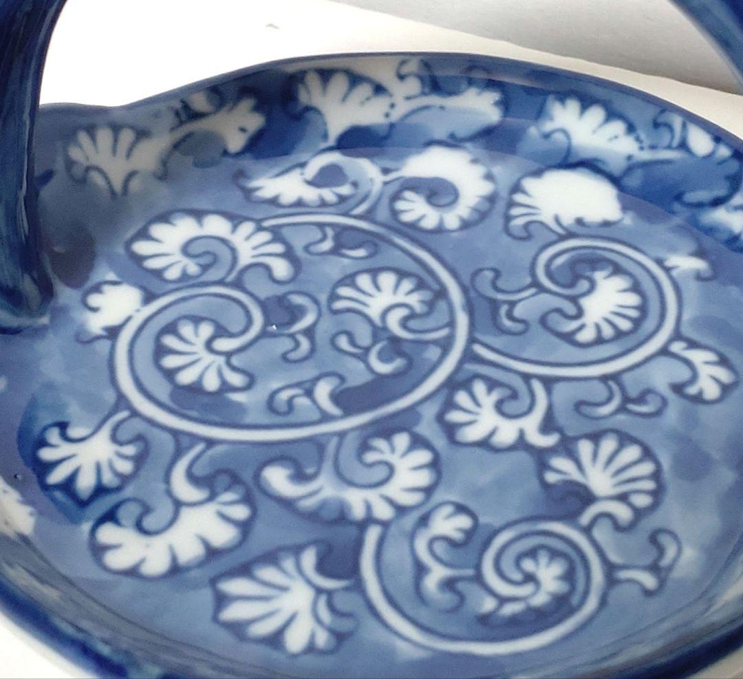 陶器 小物入れ 和柄 ■ インテリア アンティーク 蚤の市 ヴィンテージ