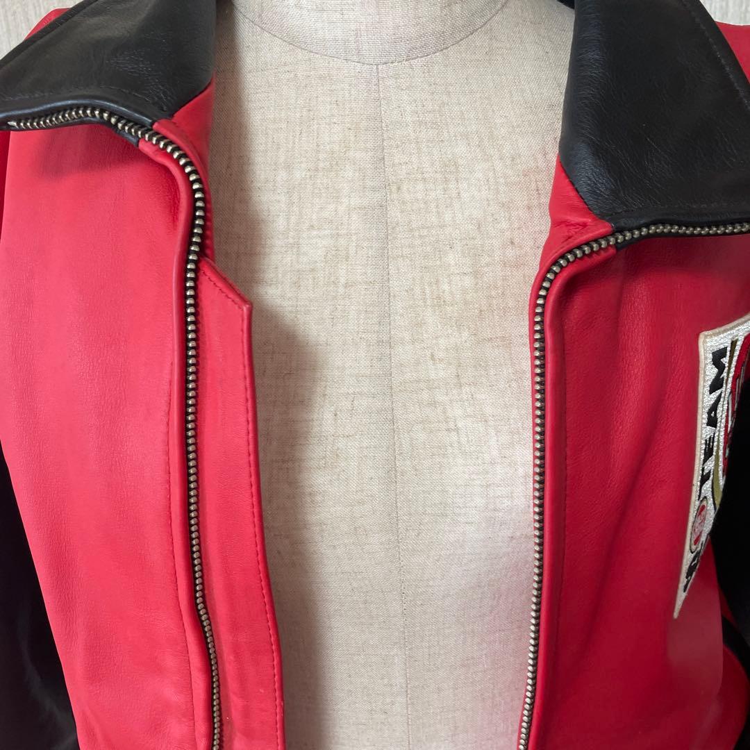 LUCKY STRIKE TEAM SUZUKI レザージャケット　ライダース