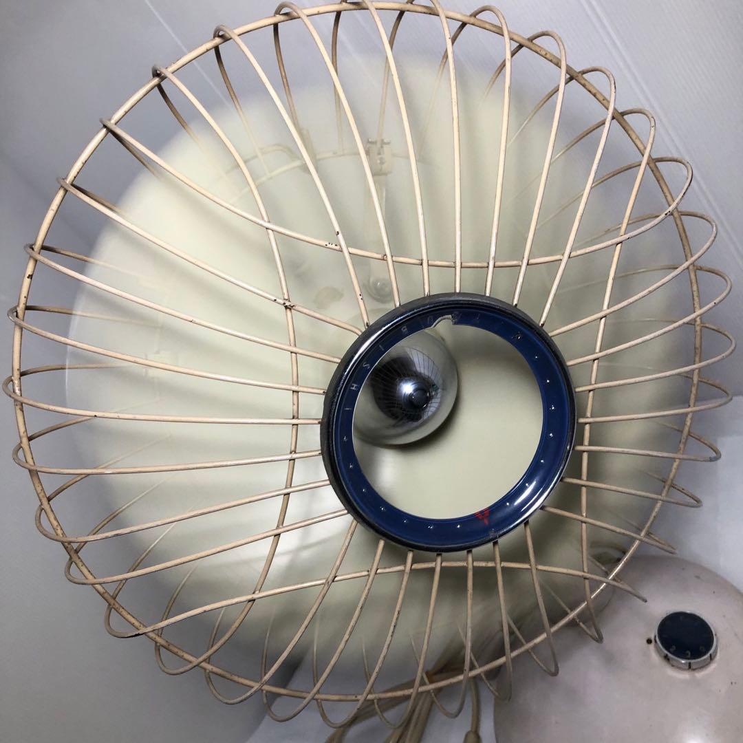 レトロ 扇風機 3枚羽 30cm扇 三菱 D-12M 藤 当時物