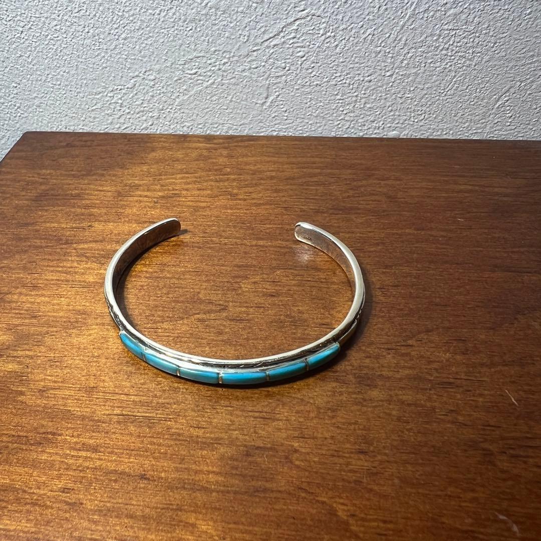 インディアンジュエリー　ターコイズ　シルバー　バングル　925