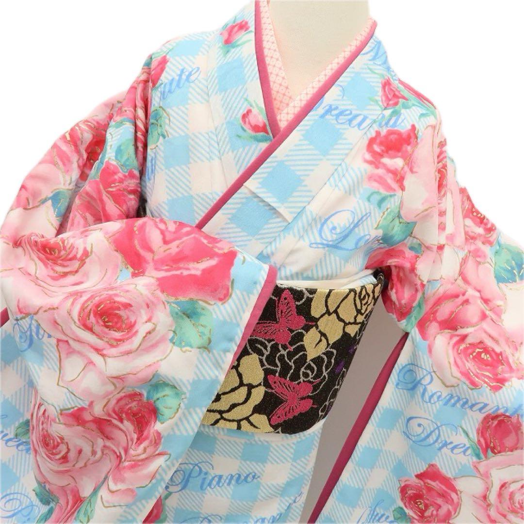 美品 mezzo piano 七五三 七歳 女児 着物・襦袢 ２点セット B1