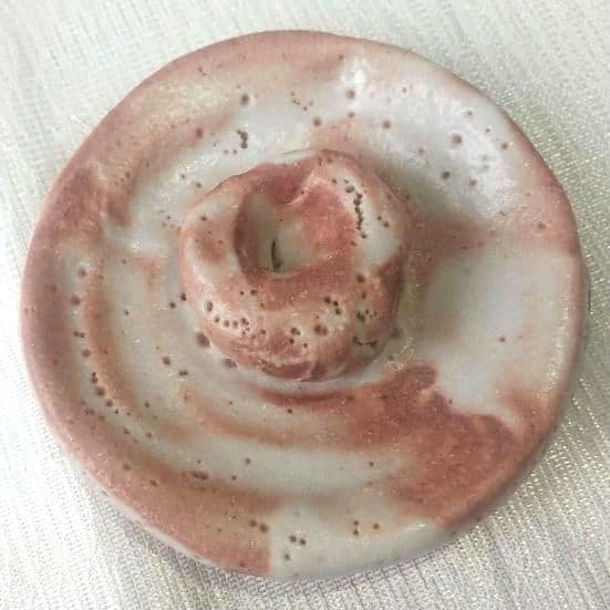 志野水指 玉置保夫作 共箱 茶道具 古美術7231-7335