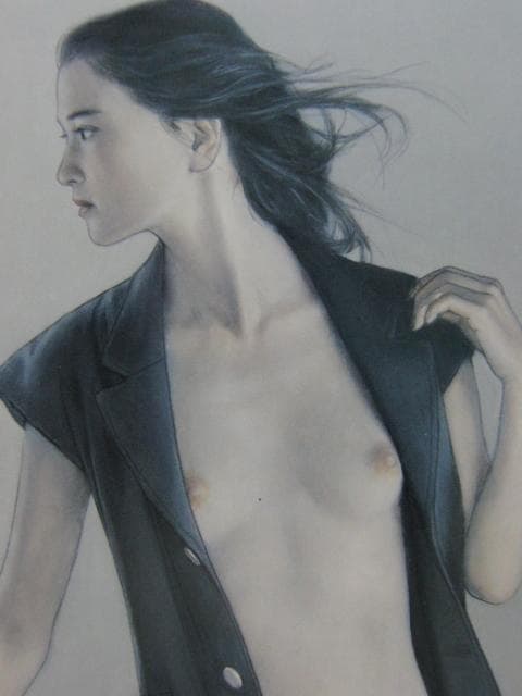 高塚省吾、風、厳選、希少画集画、新品高級額 額装付