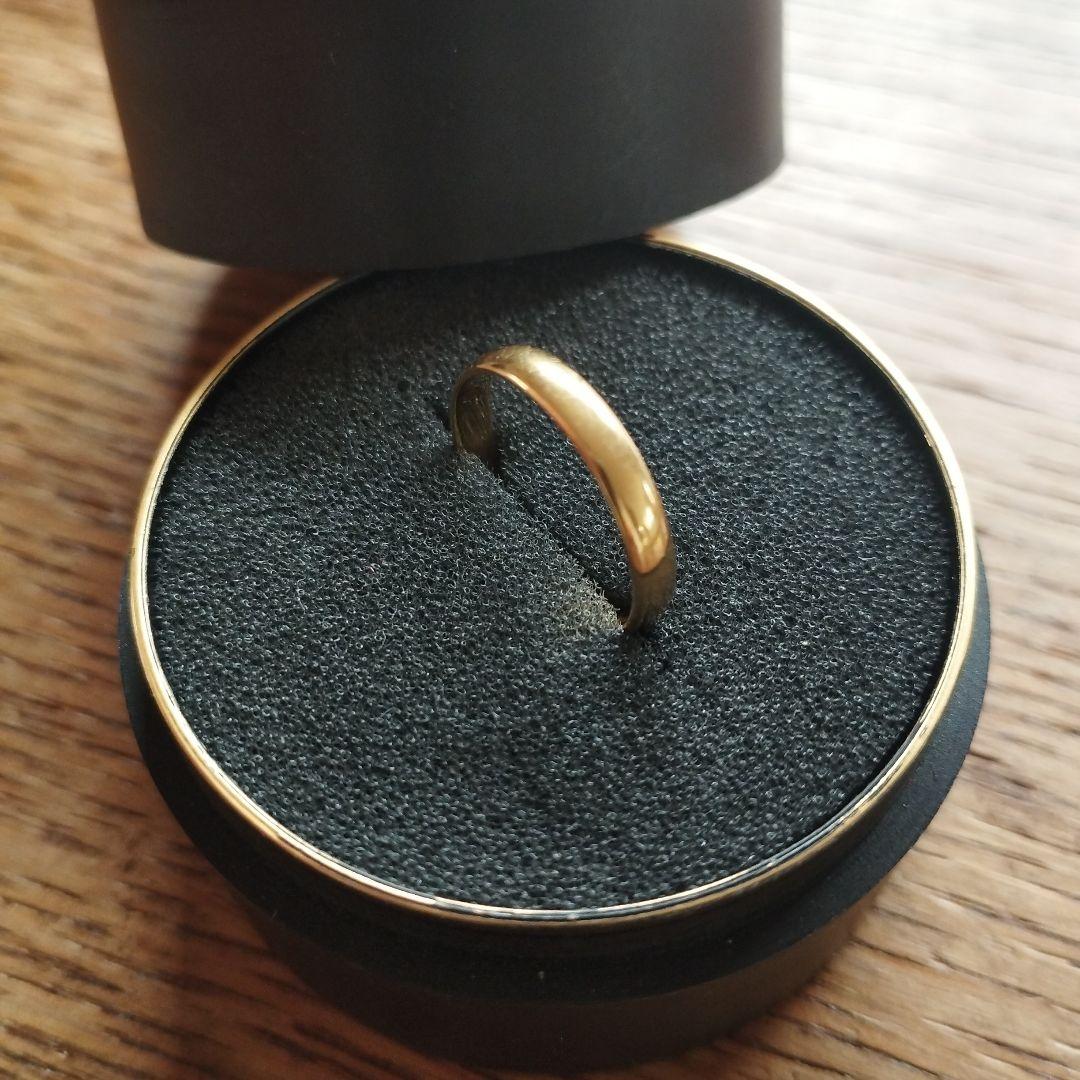 シンプルK18リング　サイズ11