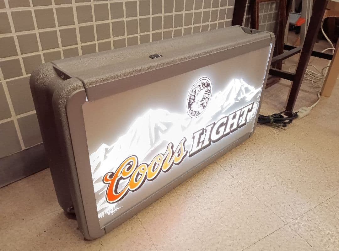 希少　Coors LIGHT 照明　ライトサイン　アメリカンビンテージ