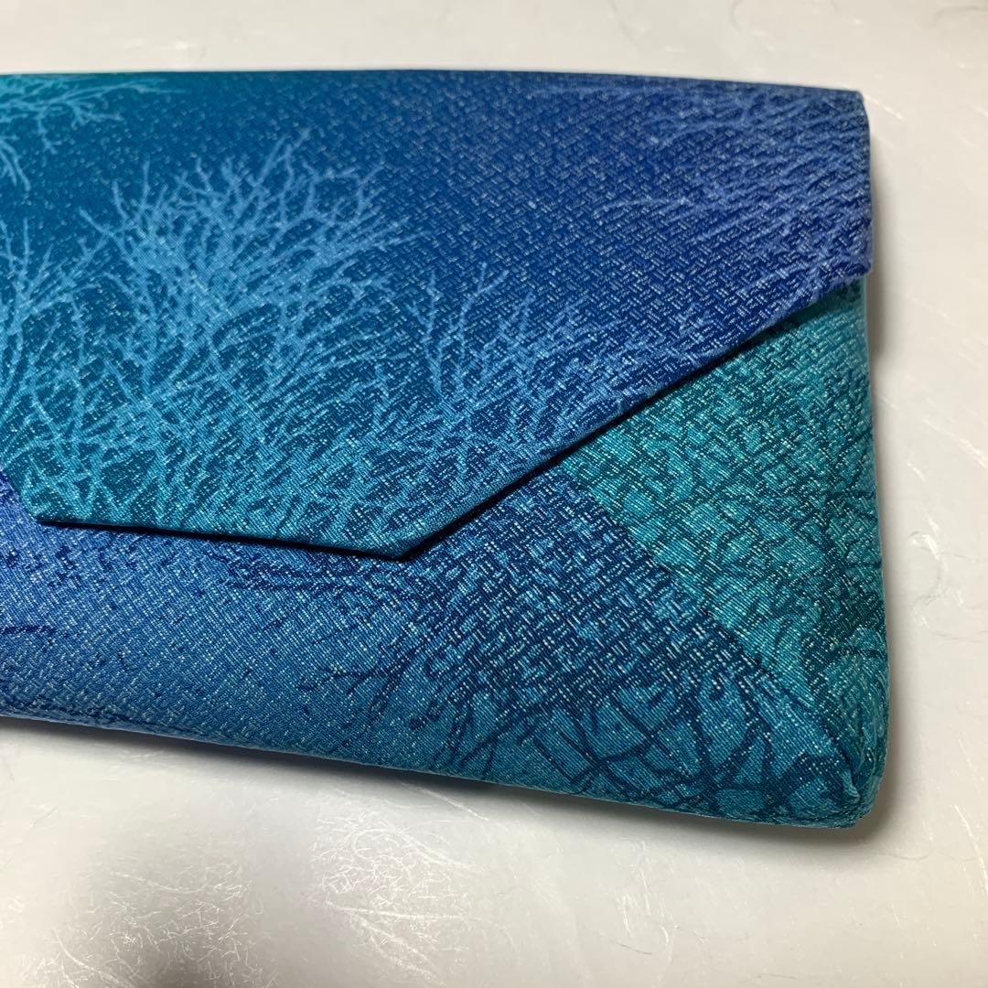 正絹　シルク　高級数寄屋袋　 室華風　代表作　樹林　新品　未使用