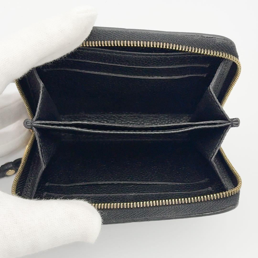 【限定価格】使用感小★ルイヴィトン アンプラント ジッピーパース 黒