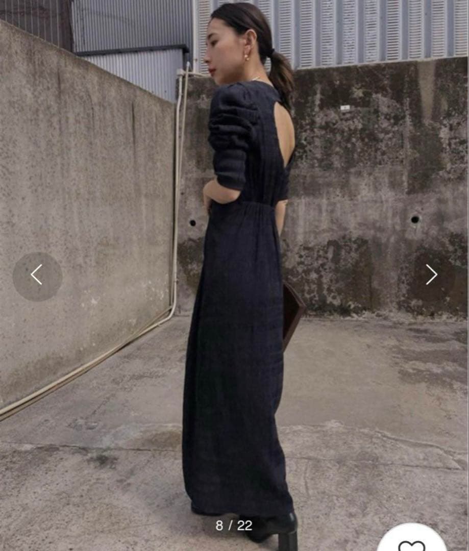 スーツ・フォーマル・ドレス Ameri VINTAGE BACK OPEN GATHER DRESS