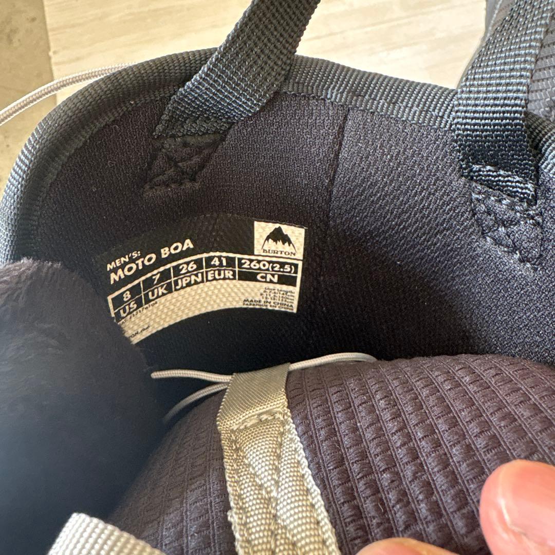 【美品】BURTON MOTO BOA スノーボードブーツ 26.0cm
