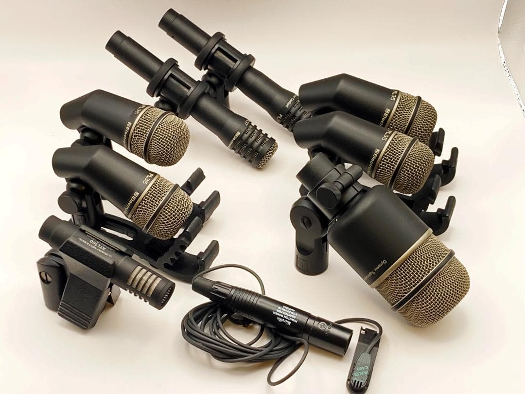 美品未使用に近い【エレクトロボイス】ドラムマイク7本セット（ケース付き）
