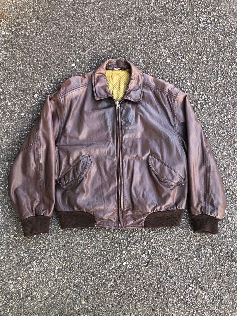 A2レザージャケット　ブラウン