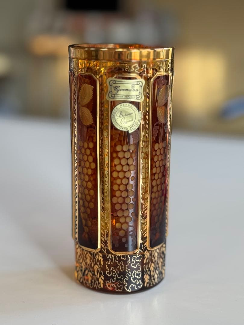 ボヘミアンクリスタル　エーゲルマン　 グラス2個セット