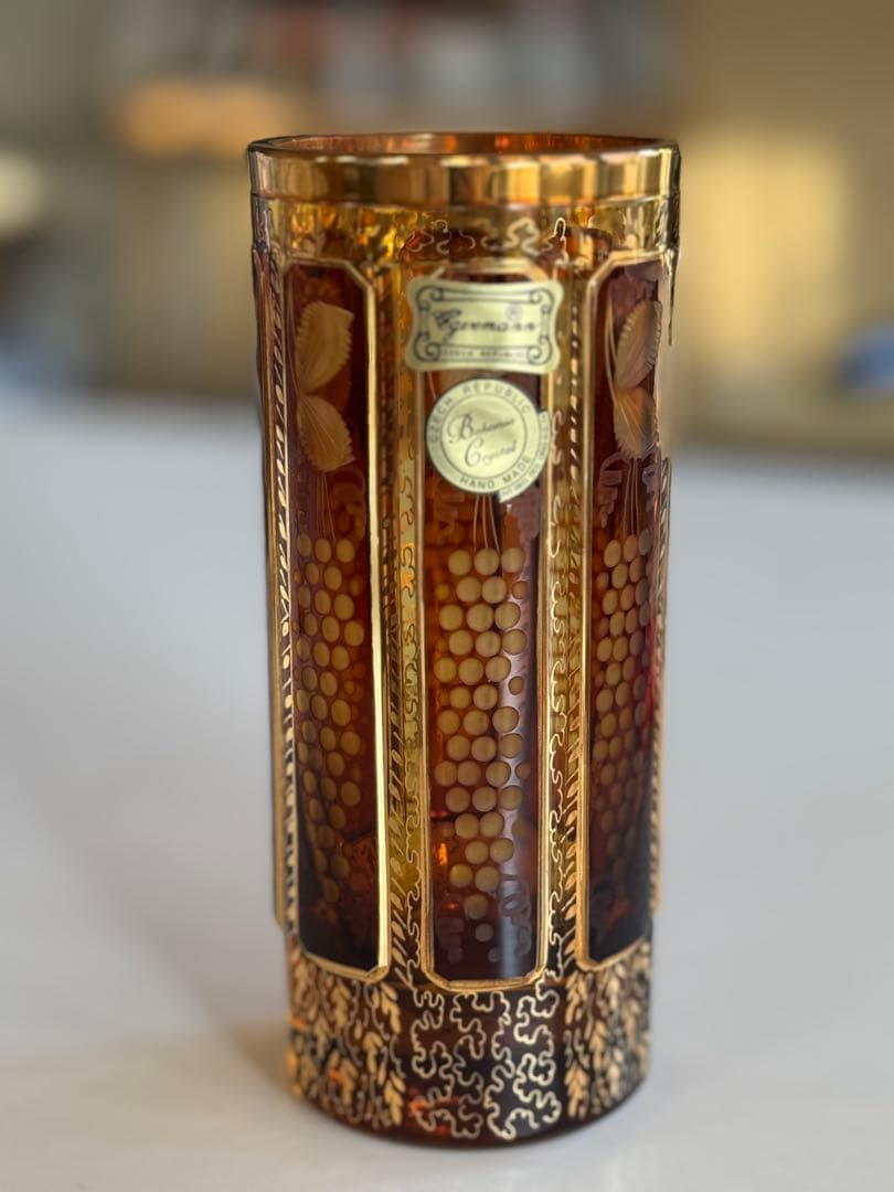 ボヘミアンクリスタル　エーゲルマン　 グラス2個セット