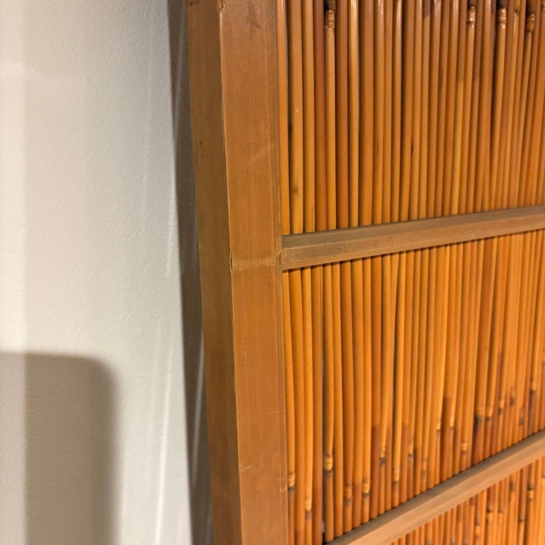 古い建具 1枚 簾戸 すど 葦戸よしど 夏障子 御簾戸 1/4