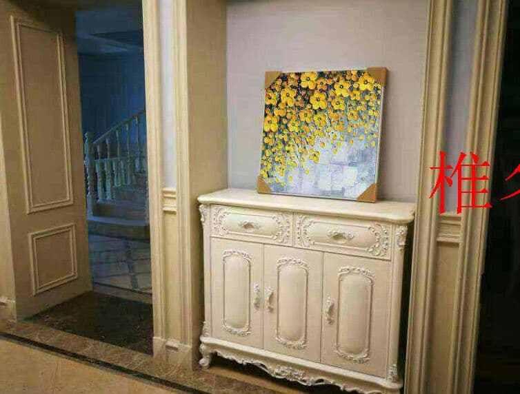 廊下壁画 純粋な手描きの絵画 花 応接間掛画 玄関飾りT