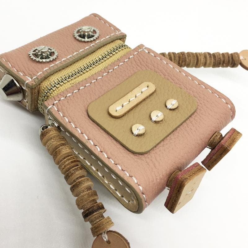 ★本革★ ロボット カード入れ ケース 小銭入れ レザー ハンドメイド