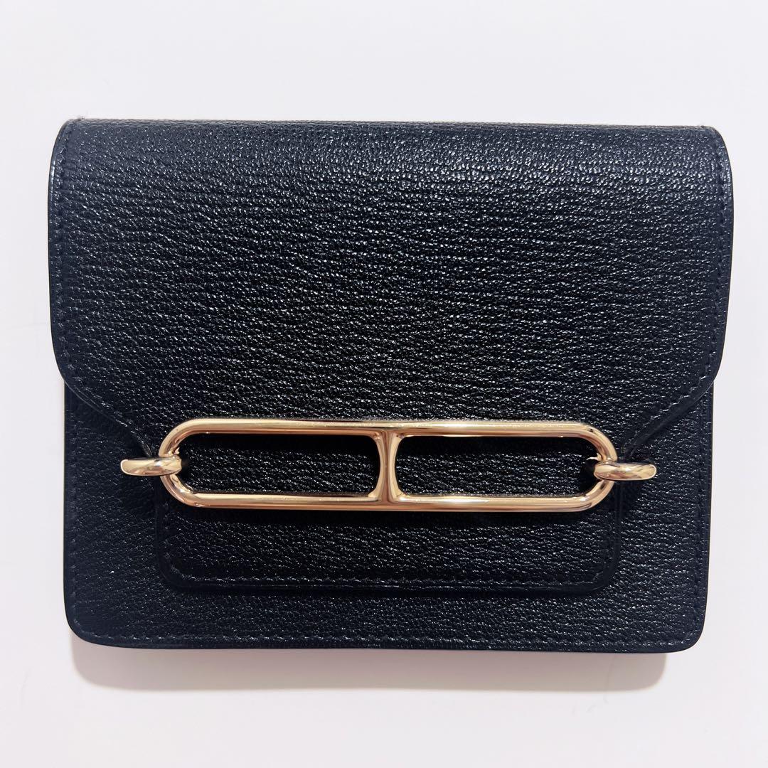 エルメス HERMES ルリ スリム 黒 パーマブラス