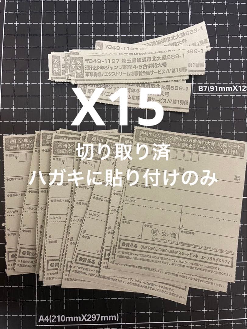 週刊少年ジャンプ　4・5号　合併号　2026年1月23日号　応募券