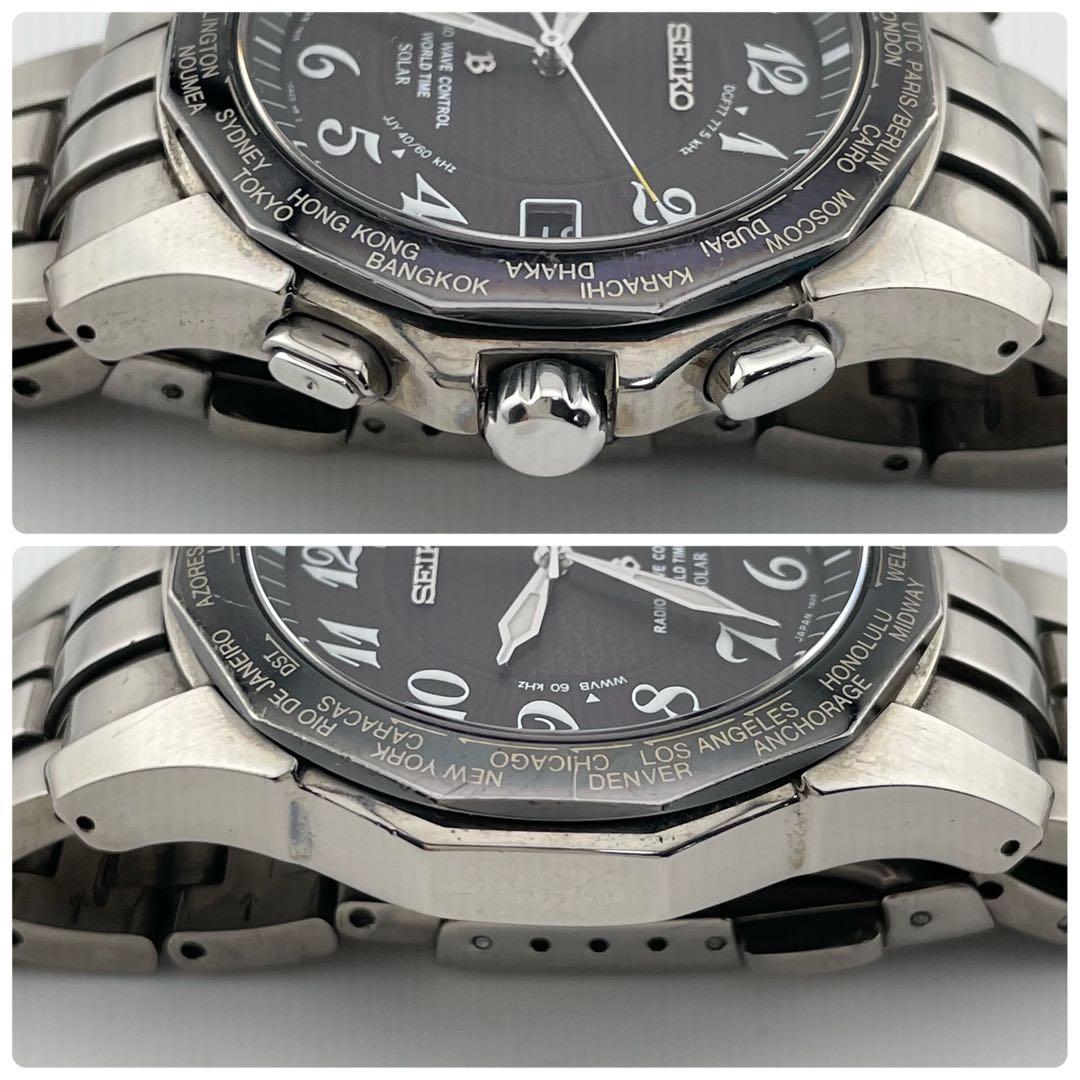 セイコー　ラジオウェーブコントロール　電波ソーラー　腕時計　動作未確認