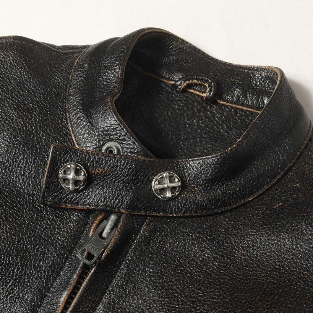 Bikers ヴィンテージ 90s アイアンクロス レザー シングル ライダース