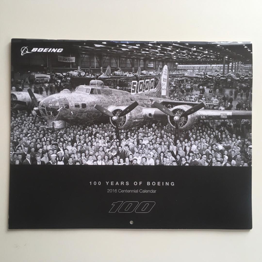 ボーイング社 100周年カレンダー (2016年) Boeing