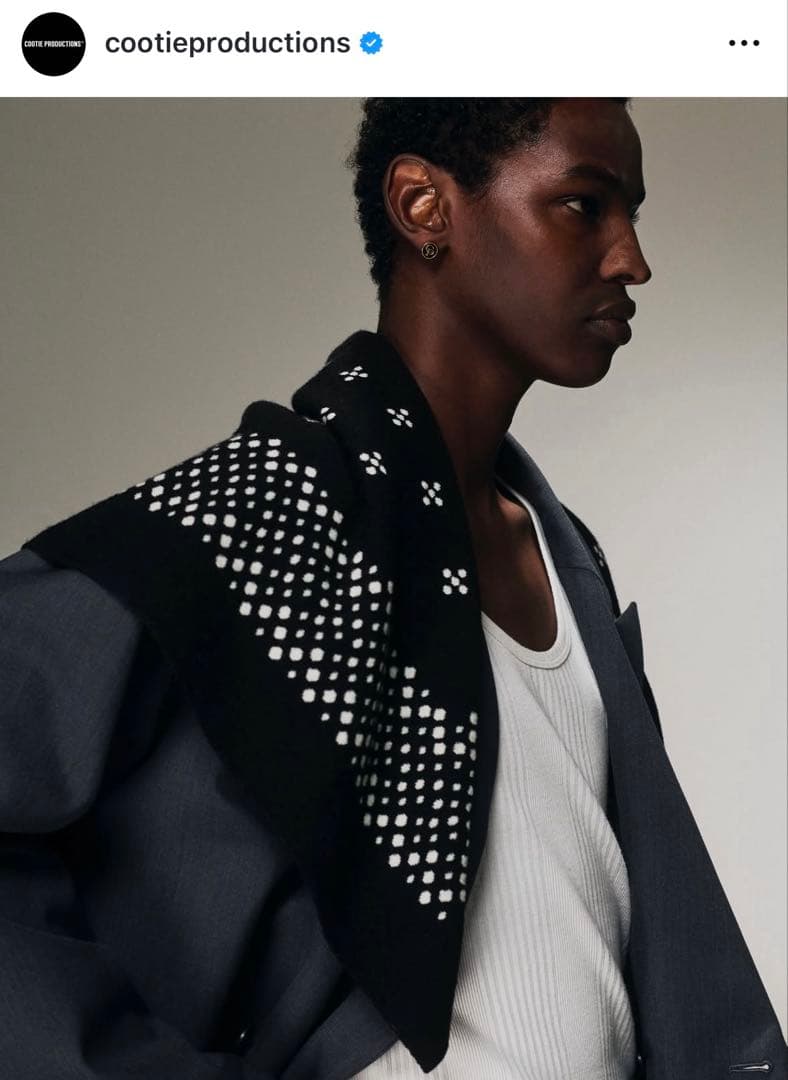 小物 COOTIE PRODUCTIONS Jacquard Square Scarf