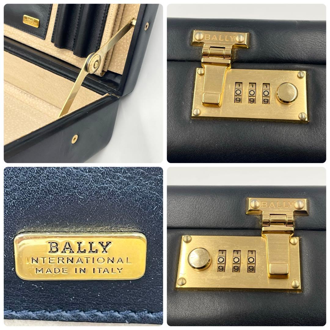 【極美品】BALLYバリーアタッシュケース ビジネスバッグ パイロットケース 黒