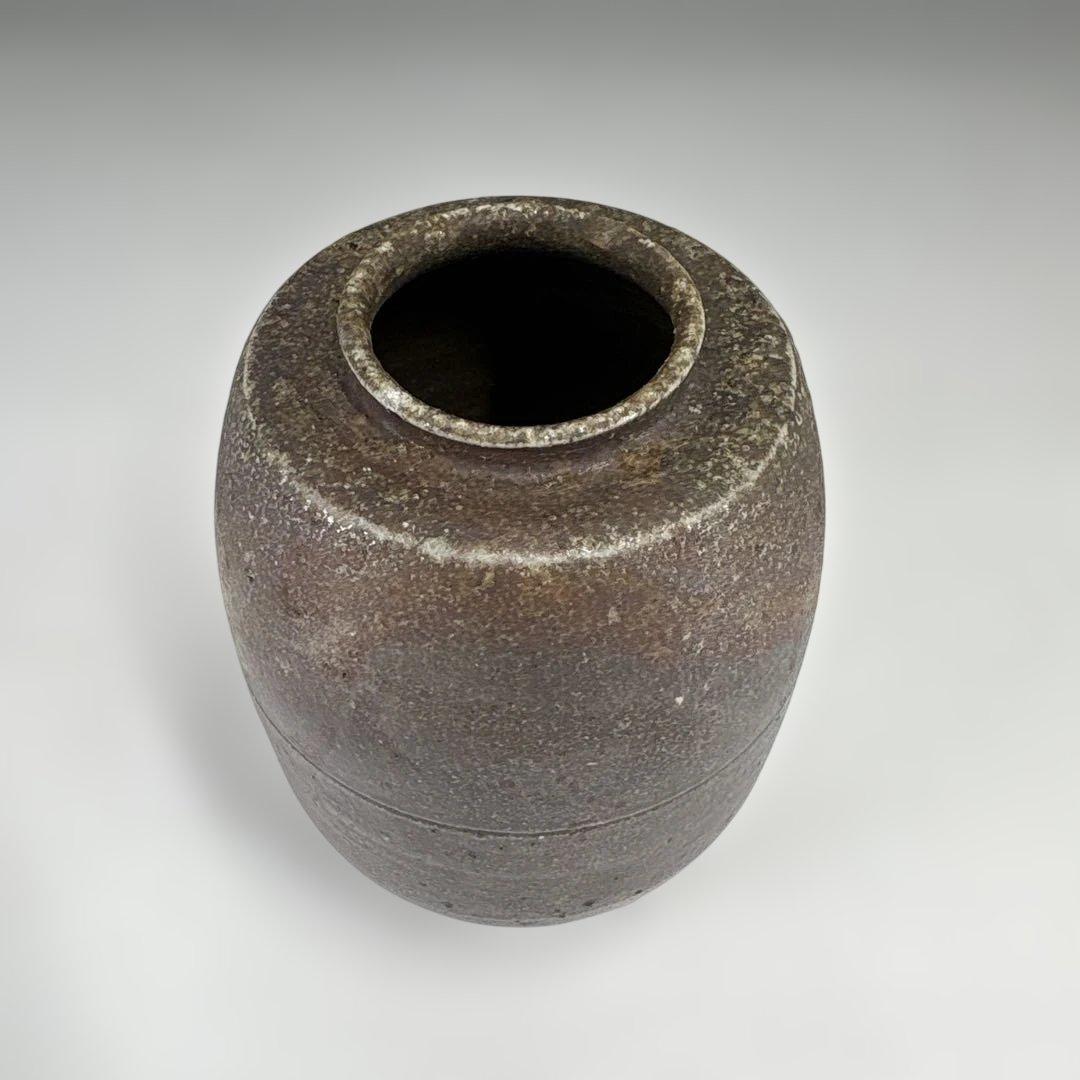 【茶道具】信水造　丹波茶入（共箱）★送料込★