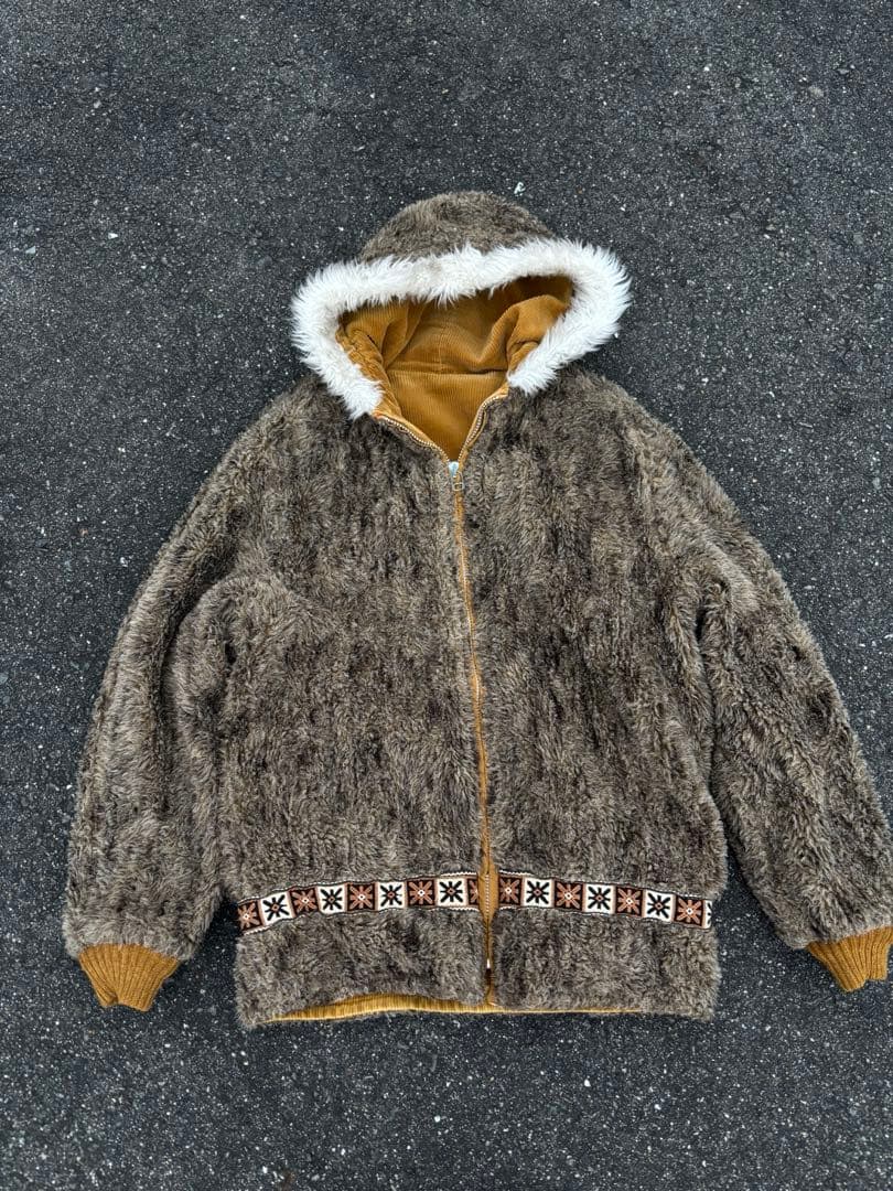 60s fake far フェイクファー　フルジップ　エスキモ