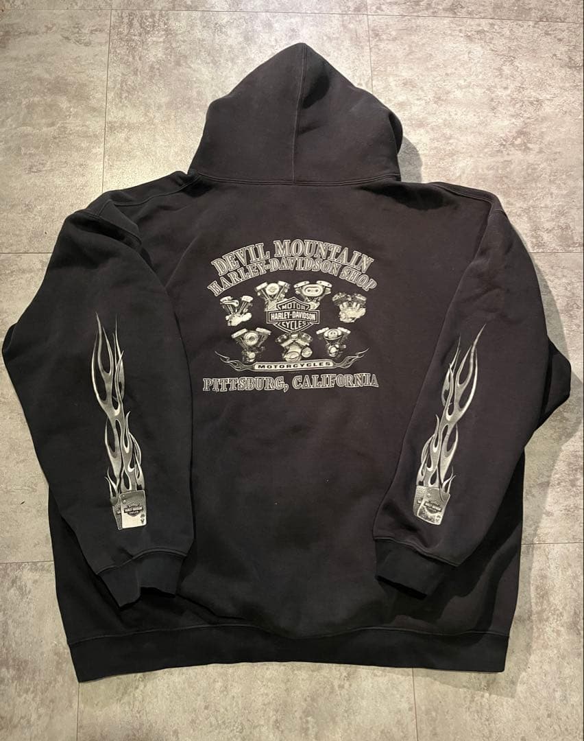 00s ハーレーダビッドソン ブラック パーカー Harley-Davidson