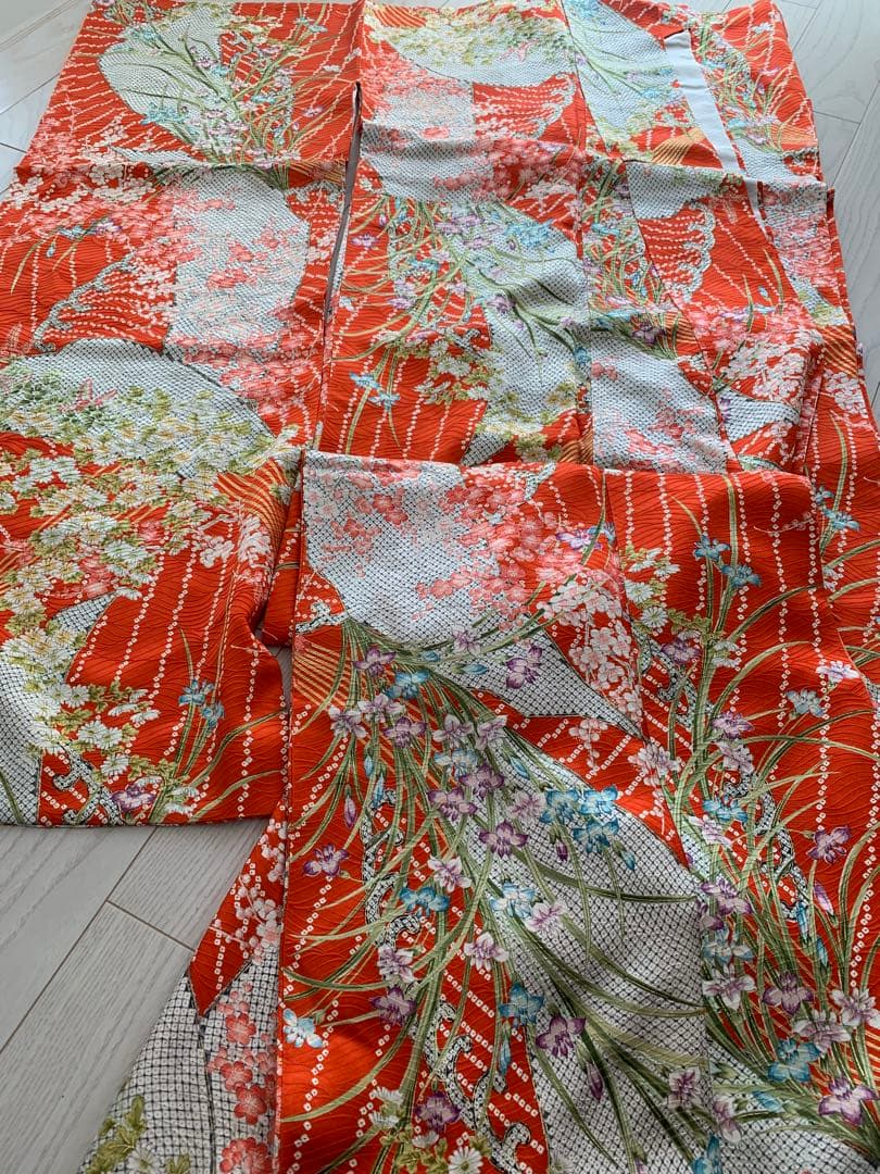 最高級！高島屋　お誂え　十三参り　振袖　正絹　お祝い　着物