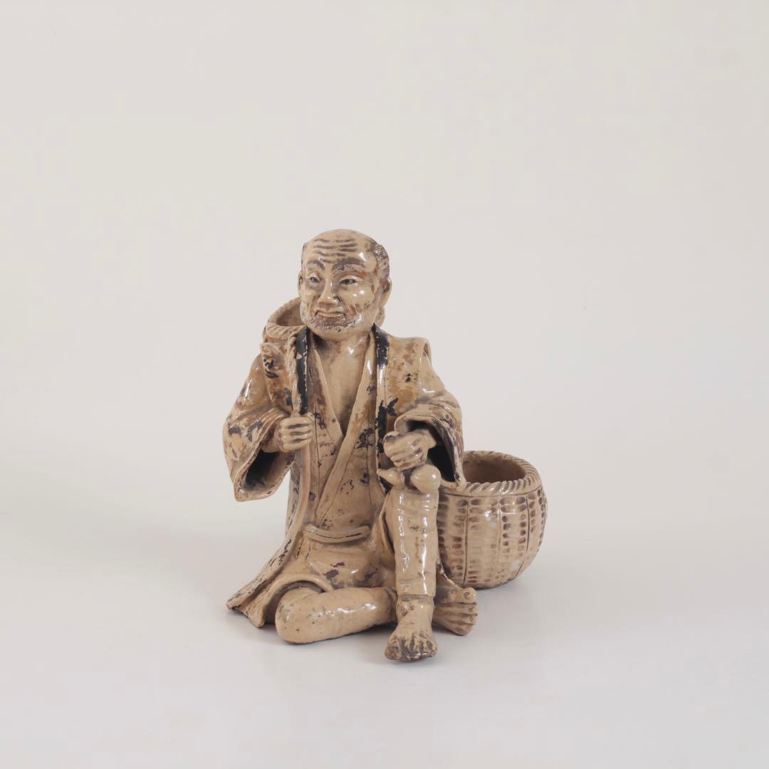 細密工芸 農夫像 古美術 古道具 アンティーク