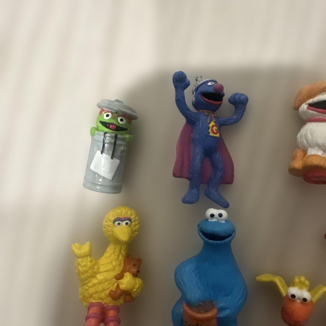 セサミストリート 筆記用具上のフィギュア部分10こセット