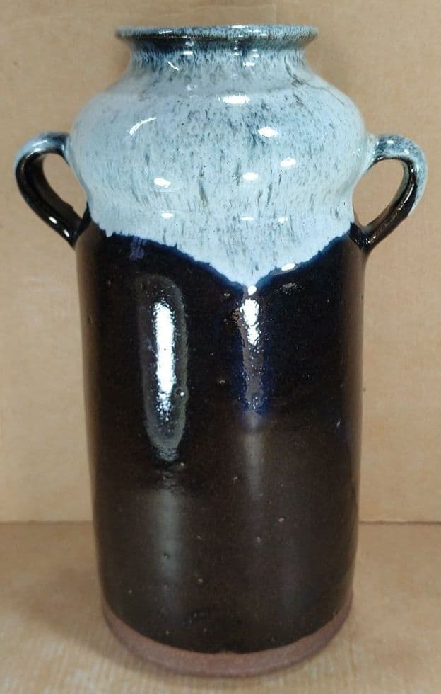 即中斎書付箱 唐津耳付花入 坂井岱平作(朝鮮唐津写耳付花入) 美品