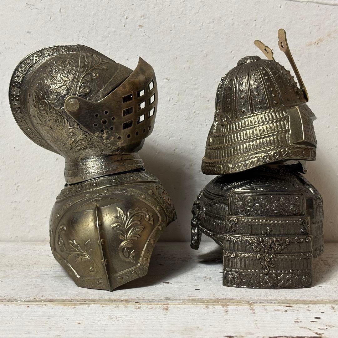 ニッカ 鎧 兜 西洋 甲冑 騎士 ボトルカバー セット 昭和レトロ ヴィンテージ