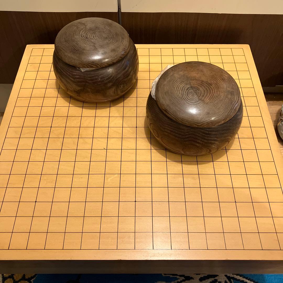 囲碁盤、碁石セット