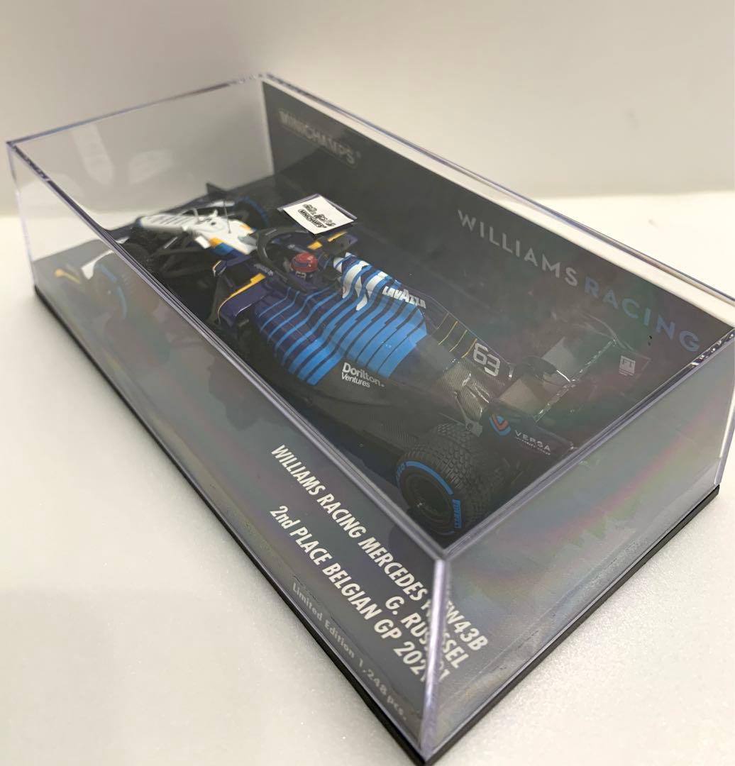 ミニチャンプス ウィリアムズ FW43B ジョージ・ラッセル ベルギーGP 2位