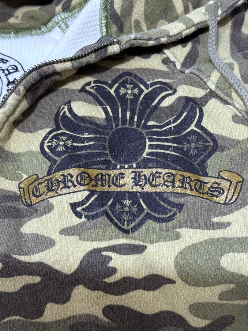 【アキ】CHROME HEARTS 裏地サーマルホースシュープリント迷彩
